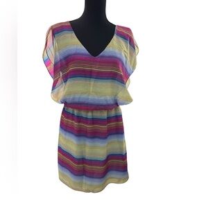 Multicolor Short Dress – Fresh and light dress with striped